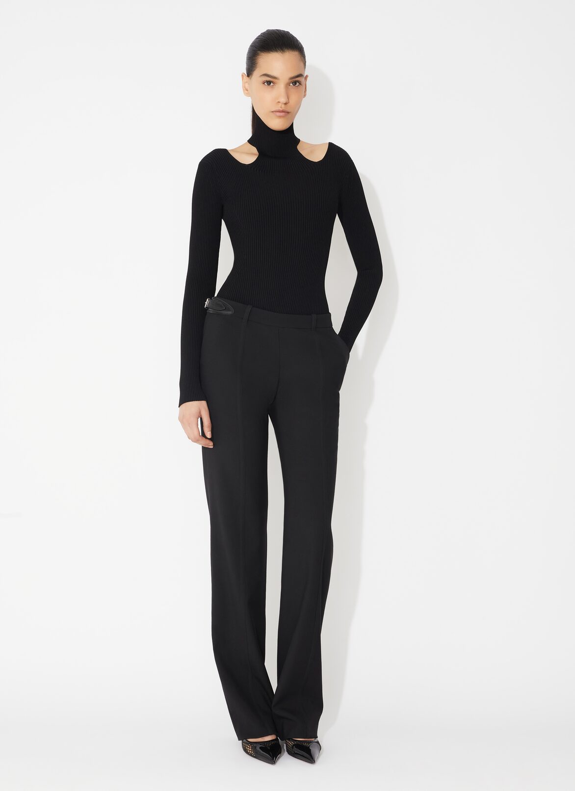 Tailored wool pant ALAÏA BLACK TAILORED WOOL PANT